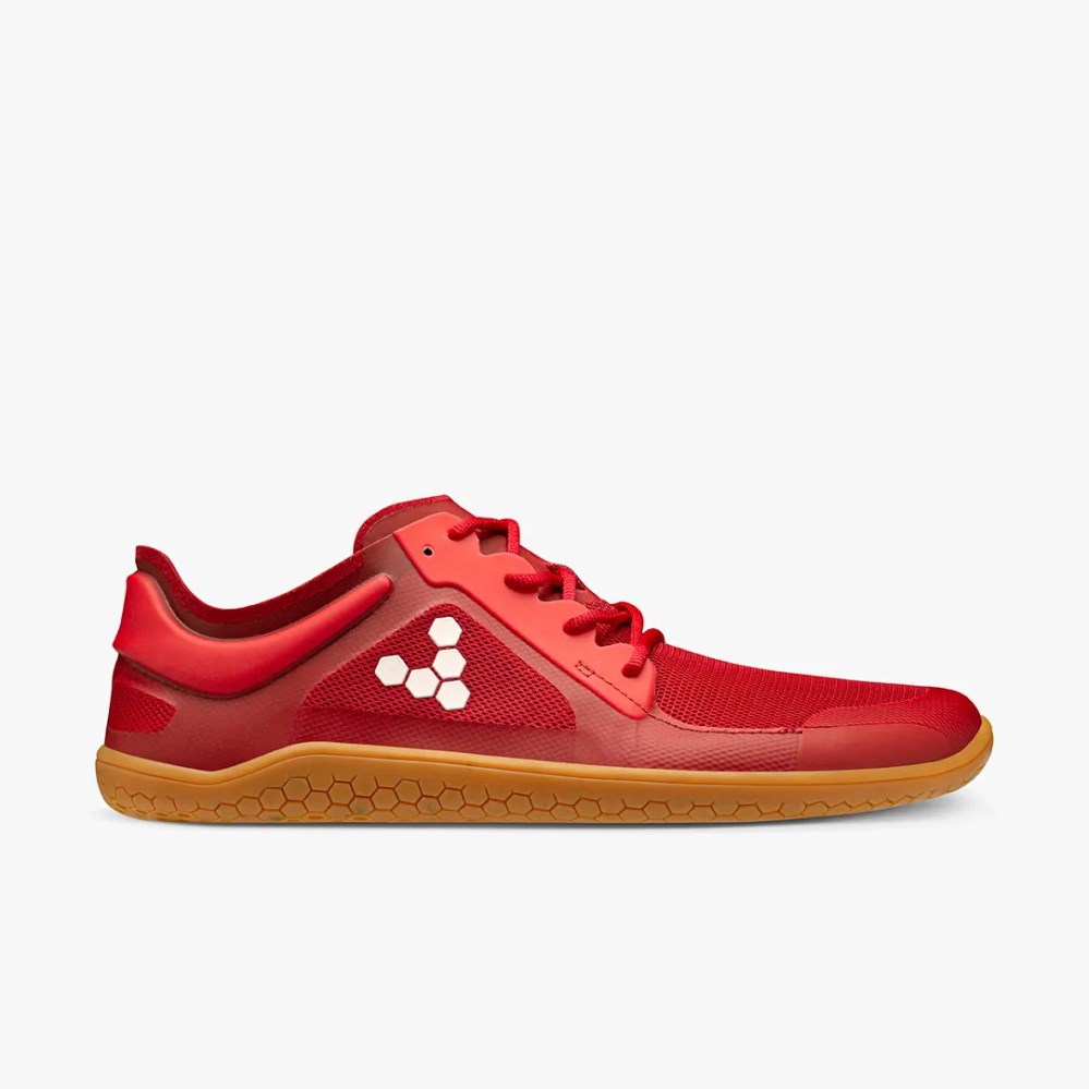 Vivobarefoot Primus Lite III Rød Joggesko Herre [7-JKCE]